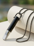 Ankora breathing necklace - Black/silver